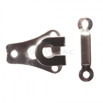 Крючки брючные металлические пришивные (уп.80 шт) цв.-никель - купить в Копейске. Цена: 145.43 руб.