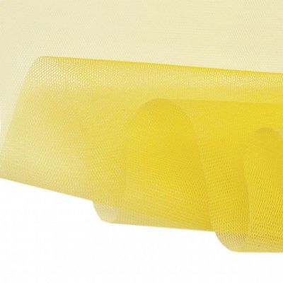 Фатин жесткий 16-68, 22 гр/м2, шир.180см, цвет жёлтый - купить в Копейске. Цена 89.29 руб.