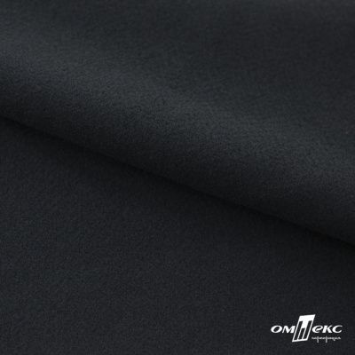 Трикотажное полотно "Капри" 100% полиэстр, 152см, 320 г/м2, чёрный, м - купить в Копейске. Цена 374 руб.