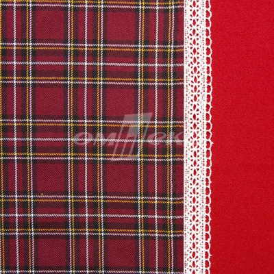 Ткань костюмная клетка 24379 2012, 230 гр/м2, шир.150см, цвет бордовый/бел/жел - купить в Копейске. Цена 539.74 руб.