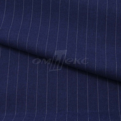 Костюмная ткань "Жаклин", 188 гр/м2, шир. 150 см, цвет тёмно-синий - купить в Копейске. Цена 426.49 руб.