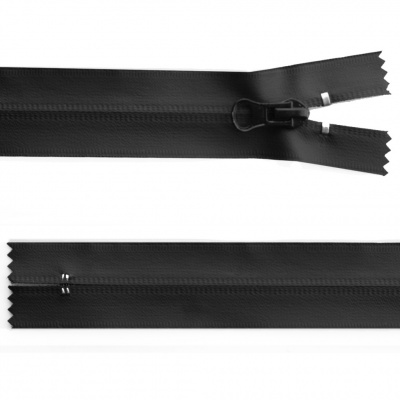 Молния водонепроницаемая PVC Т-7, 20 см, неразъемная, цвет чёрный - купить в Копейске. Цена: 21.56 руб.