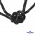 Шнурки #3-10, круглые с наполнителем 130 см, светоотражающие, цв.-чёрный - купить в Копейске. Цена: 75.38 руб.
