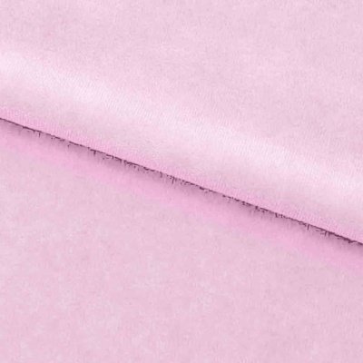 Велюр JS LIGHT 1, 220 гр/м2, шир.150 см, (3,3 м/кг), цвет бл.розовый - купить в Копейске. Цена 1 055.34 руб.