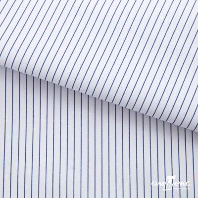 Ткань сорочечная Ронда, 115 г/м2, 58% пэ,42% хл, шир.150 см, цв.4-синяя, (арт.114) - купить в Копейске. Цена 306.69 руб.