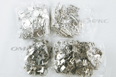Крючки брючные 4 шипа "Стром" 144 шт. никель - купить в Копейске. Цена: 383.97 руб.