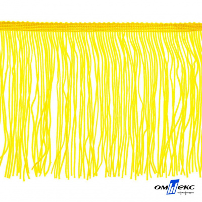 Бахрома для одежды (вискоза), шир.15 см, (упак.10 ярд), цв. 34 - жёлтый - купить в Копейске. Цена: 617.40 руб.