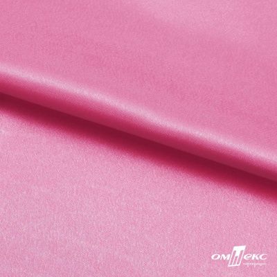 Поли креп-сатин 15-2215, 125 (+/-5) гр/м2, шир.150см, цвет розовый - купить в Копейске. Цена 155.57 руб.