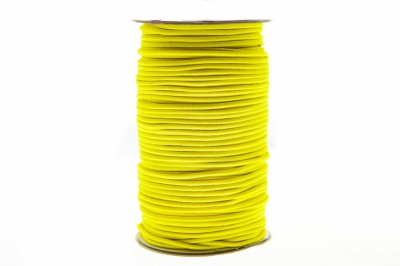 0370-1301-Шнур эластичный 3 мм, (уп.100+/-1м), цв.110 - желтый - купить в Копейске. Цена: 459.62 руб.