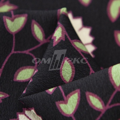 Плательная ткань "Фламенко" 10.1, 80 гр/м2, шир.150 см, принт растительный - купить в Копейске. Цена 241.49 руб.