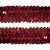 Тесьма с пайетками 3, шир. 30 мм/уп. 25+/-1 м, цвет красный - купить в Копейске. Цена: 1 087.39 руб.
