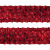 Тесьма с пайетками 3, шир. 35 мм/уп. 25+/-1 м, цвет красный - купить в Копейске. Цена: 1 308.30 руб.