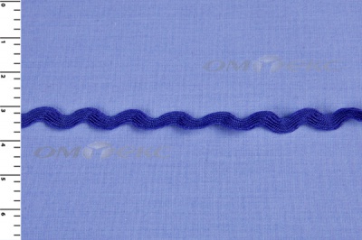 Тесьма плетеная "Вьюнчик"/синий - купить в Копейске. Цена: 40.72 руб.