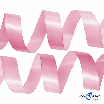 050-нежно-розовый Лента атласная упаковочная (В) 85+/-5гр/м2, шир.25 мм (1/2), 25+/-1 м - купить в Копейске. Цена: 53.96 руб.
