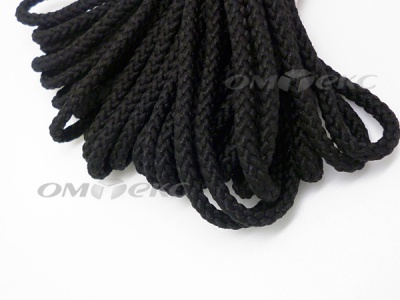 Шнур В-035 4 мм круп.плетение 100 м черный - купить в Копейске. Цена: 156.40 руб.