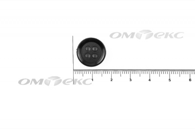 51400/15 мм (4 пр) черные пуговицы - купить в Копейске. Цена: 0.67 руб.
