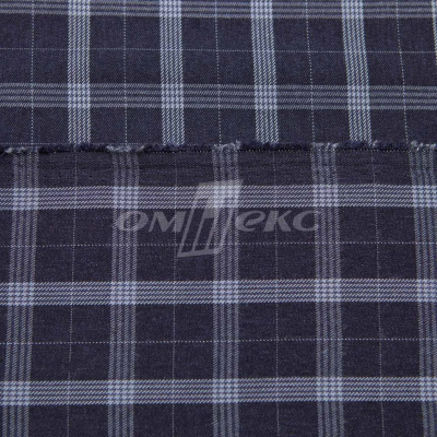 Ткань костюмная клетка 25790 2005, 200 гр/м2, шир.150см, цвет т.синий/син/бел - купить в Копейске. Цена 484.64 руб.