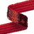 Тесьма с пайетками 3, шир. 20 мм/уп. 25+/-1 м, цвет красный - купить в Копейске. Цена: 778.19 руб.