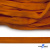 Шнур плетеный (плоский) d-12 мм, (уп.90+/-1м), 100% полиэстер, цв.267 - оранжевый - купить в Копейске. Цена: 8.62 руб.
