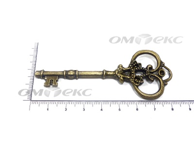 Декоративный элемент для творчества из металла "Ключ"8,5 см  - купить в Копейске. Цена: 26.66 руб.