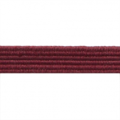 Резиновые нити с текстильным покрытием, шир. 6 мм ( упак.30 м/уп), цв.- 88-бордо - купить в Копейске. Цена: 155.22 руб.