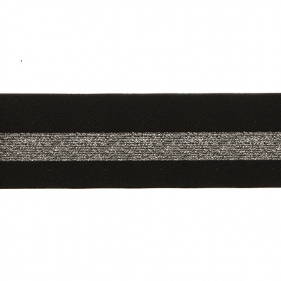 #2/6-Лента эластичная вязаная с рисунком шир.52 мм (45,7+/-0,5 м/бобина) - купить в Копейске. Цена: 69.33 руб.