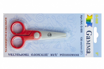Ножницы G-508 детские 130 мм - купить в Копейске. Цена: 118.32 руб.