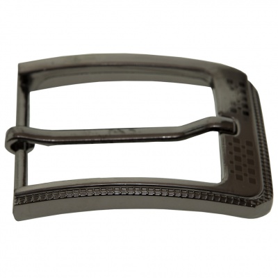 Пряжка металлическая для мужского ремня SC035#8 (шир.ремня 40 мм), цв.-тем.никель - купить в Копейске. Цена: 43.93 руб.