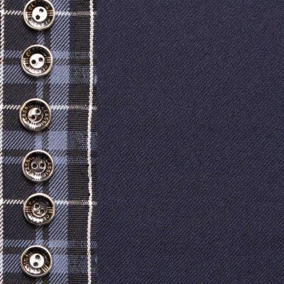Ткань костюмная 23567, 230 гр/м2, шир.150см, цвет т.синий - купить в Копейске. Цена 409.47 руб.