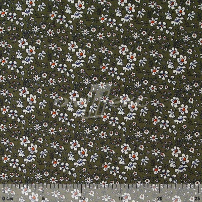 Плательная ткань "Фламенко" 11.2, 80 гр/м2, шир.150 см, принт растительный - купить в Копейске. Цена 259.21 руб.