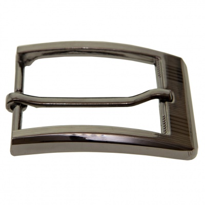 Пряжка металлическая для мужского ремня SC035#5 (шир.ремня 40 мм), цв.-тем.никель - купить в Копейске. Цена: 43.93 руб.