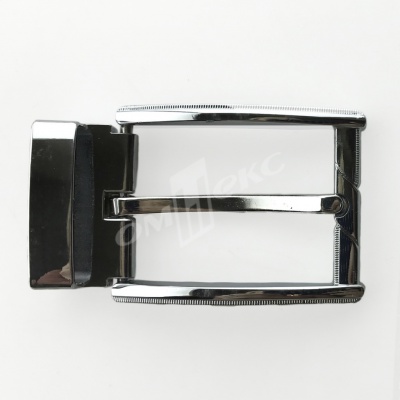 Пряжка металлическая для мужского ремня 845005А#2 (шир.ремня 40 мм), цв.-никель - купить в Копейске. Цена: 110.29 руб.