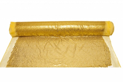 Сетка с пайетками №6, 188 гр/м2, шир.130см, цвет золото - купить в Копейске. Цена 371.02 руб.