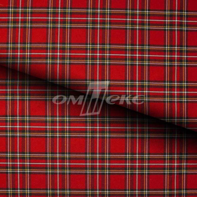 Ткань костюмная клетка 24379 2014, 230 гр/м2, шир.150см, цвет красный/бел/жел - купить в Копейске. Цена 528.72 руб.