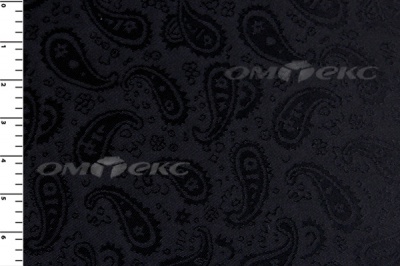 Ткань подкладочная жаккард Р14098, чёрный, 85 г/м2, шир. 150 см, 230T - купить в Копейске. Цена 168.15 руб.