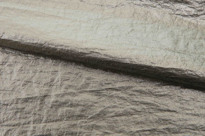Текстильный материал "Диско"#1805 с покрытием РЕТ, 40гр/м2, 100% полиэстер, цв.6-тем.серебро - купить в Копейске. Цена 412.36 руб.