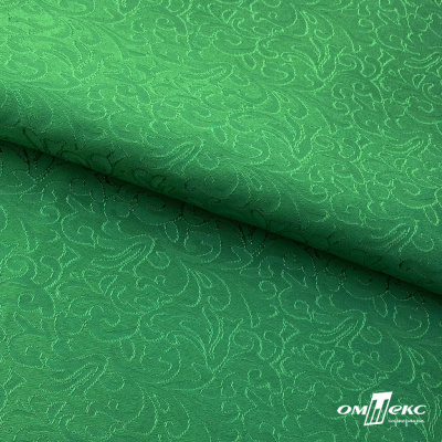 Ткань жаккард королевский, 100% полиэстр 180 г/м 2, шир.150 см, цв-зеленый - купить в Копейске. Цена 293.39 руб.