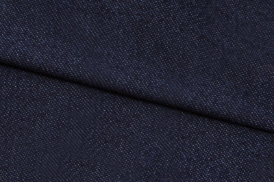 Ткань джинсовая №96, 160 гр/м2, шир.148см, цвет т.синий - купить в Копейске. Цена 350.42 руб.