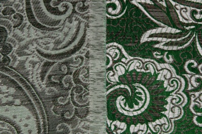 Ткань костюмная жаккард, 135 гр/м2, шир.150см, цвет зелёный№4 - купить в Копейске. Цена 441.94 руб.