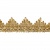 Тесьма металлизированная 0384-0240, шир. 40 мм/уп. 25+/-1 м, цвет золото - купить в Копейске. Цена: 490.74 руб.