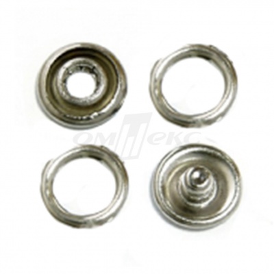 Кнопки рубашечные 10,5 мм никель New Star (кольцо) - купить в Копейске. Цена: 5.80 руб.
