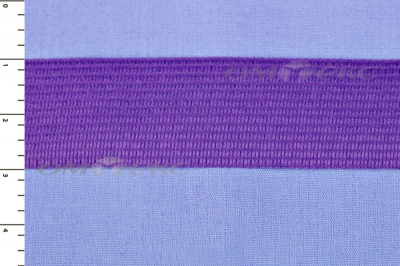 Окантовочная тесьма №0225, шир. 22 мм (в упак. 100 м), цвет фиолет - купить в Копейске. Цена: 271.60 руб.