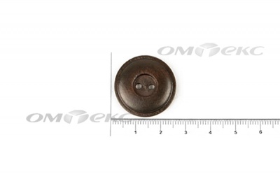 Пуговица деревянная круглая №54 (25мм) - купить в Копейске. Цена: 4.12 руб.