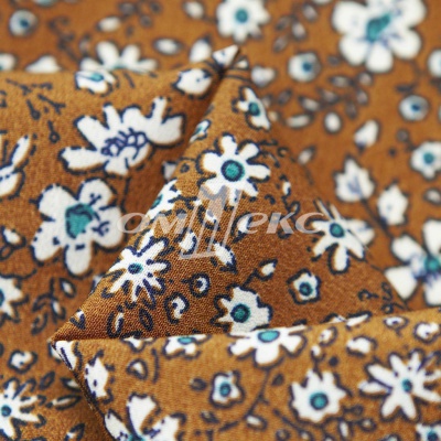 Плательная ткань "Фламенко" 11.1, 80 гр/м2, шир.150 см, принт растительный - купить в Копейске. Цена 239.03 руб.