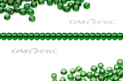 Бисер (SL) 11/0 ( упак.100 гр) цв.27В - зелёный - купить в Копейске. Цена: 53.34 руб.