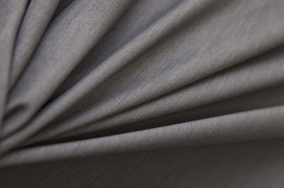Костюмная ткань с вискозой "Флоренция", 195 гр/м2, шир.150см, цвет св.серый - купить в Копейске. Цена 491.97 руб.