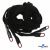 Шнурки #106-01, плоские 130 см, декор.наконечник, цв.чёрный - купить в Копейске. Цена: 43.98 руб.
