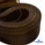 Регилиновая лента, шир.65мм, (уп.25 ярд), цв.- коричневый - купить в Копейске. Цена: 499.43 руб.