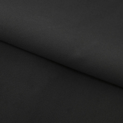 Костюмная ткань "Элис", 200 гр/м2, шир.150см, цвет чёрный - купить в Копейске. Цена 306.20 руб.