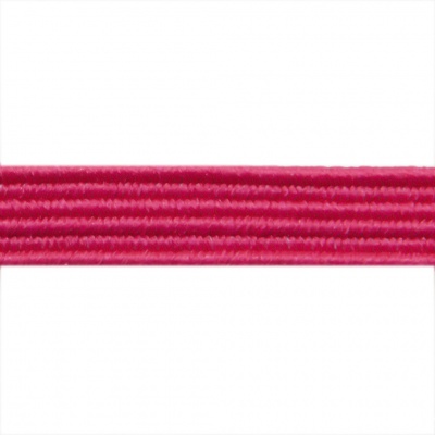 Резиновые нити с текстильным покрытием, шир. 6 мм ( упак.30 м/уп), цв.- 84-фуксия - купить в Копейске. Цена: 155.22 руб.